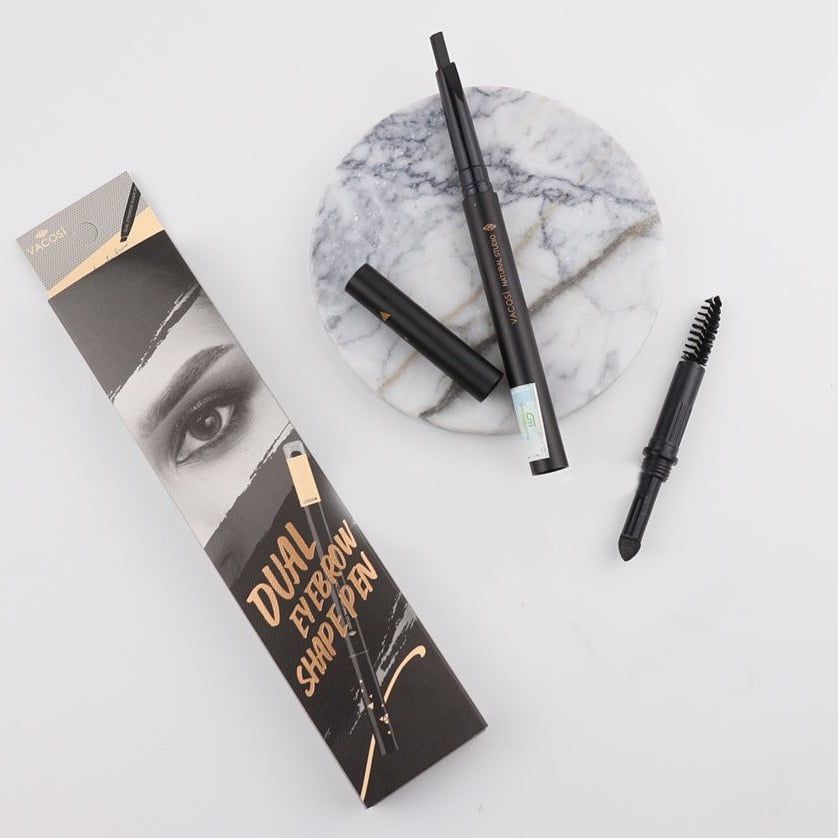 Chì Kẻ Mày Định Hình Đa Năng Vacosi Natural Studio Dual Eyebrow Shape Pen 5ml