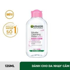 Nước tẩy trang Garnier da nhạy cảm nắp hồng