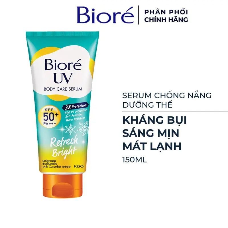 Serum Chống Nắng Dưỡng Thể Kháng Bụi Mát Lạnh Biore UV SPF 50+/PA+++