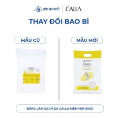 Bông tẩy trang Bông Bạch Tuyết Calla Sạch Sâu và Mềm Mịn
