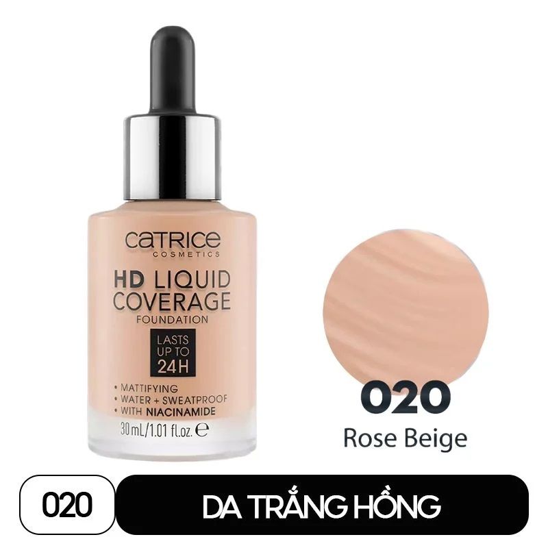 Kem nền Catrice HD Liquid Coverage Foundation