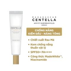 Kem chống nắng rau má Skin1004 Madagascar centella air fit plus