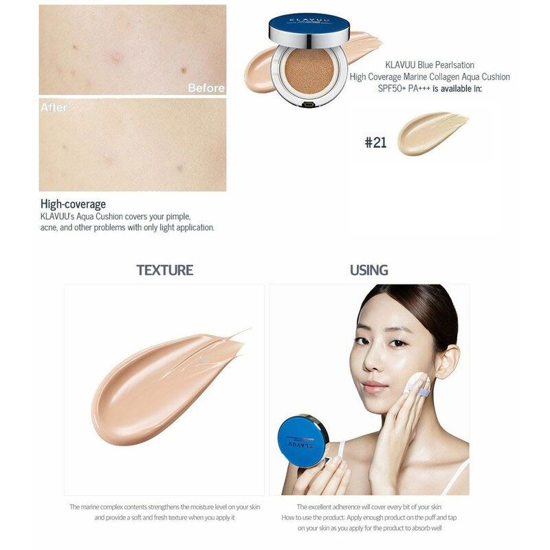 Phấn Nước KLAVUU CUSHION Spf 50 PA+++ Chính Hãng