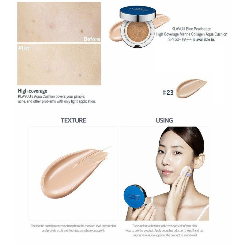 Phấn Nước KLAVUU CUSHION Spf 50 PA+++ Chính Hãng