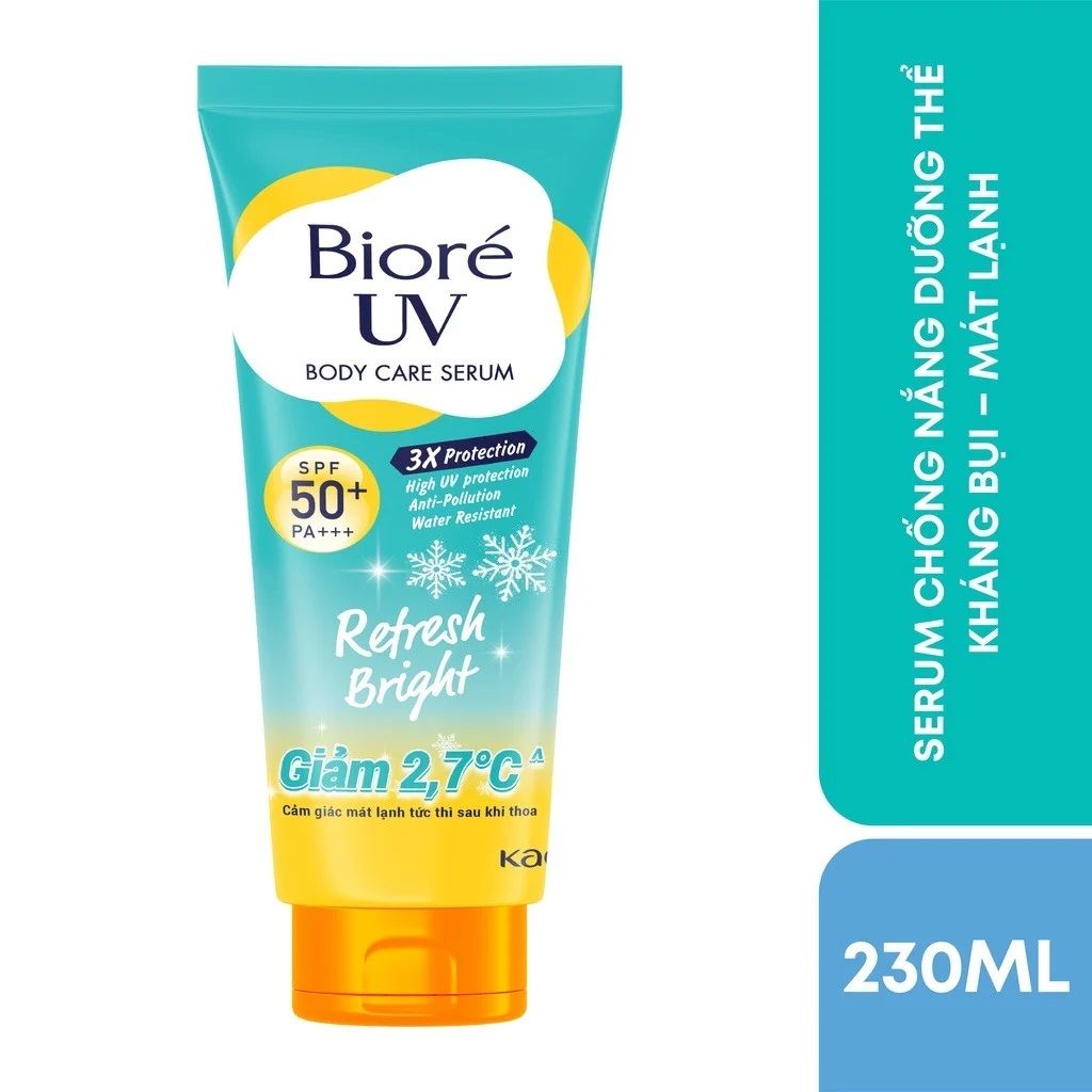 Serum Chống Nắng Dưỡng Thể Kháng Bụi Mát Lạnh Biore UV SPF 50+/PA+++