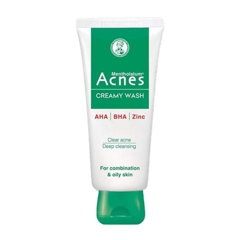 Kem rửa mặt Acnes Creamy Wash ngăn ngừa mụn 100g