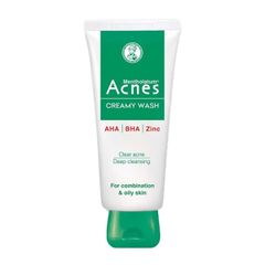Kem rửa mặt Acnes Creamy Wash ngăn ngừa mụn 100g
