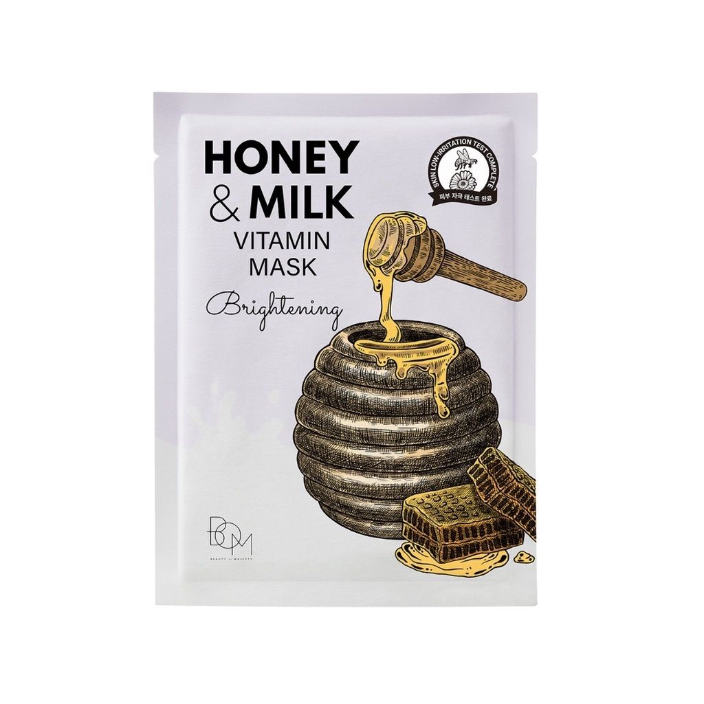 Mặt Nạ Giấy BOM Honey And Milk Mask 25g