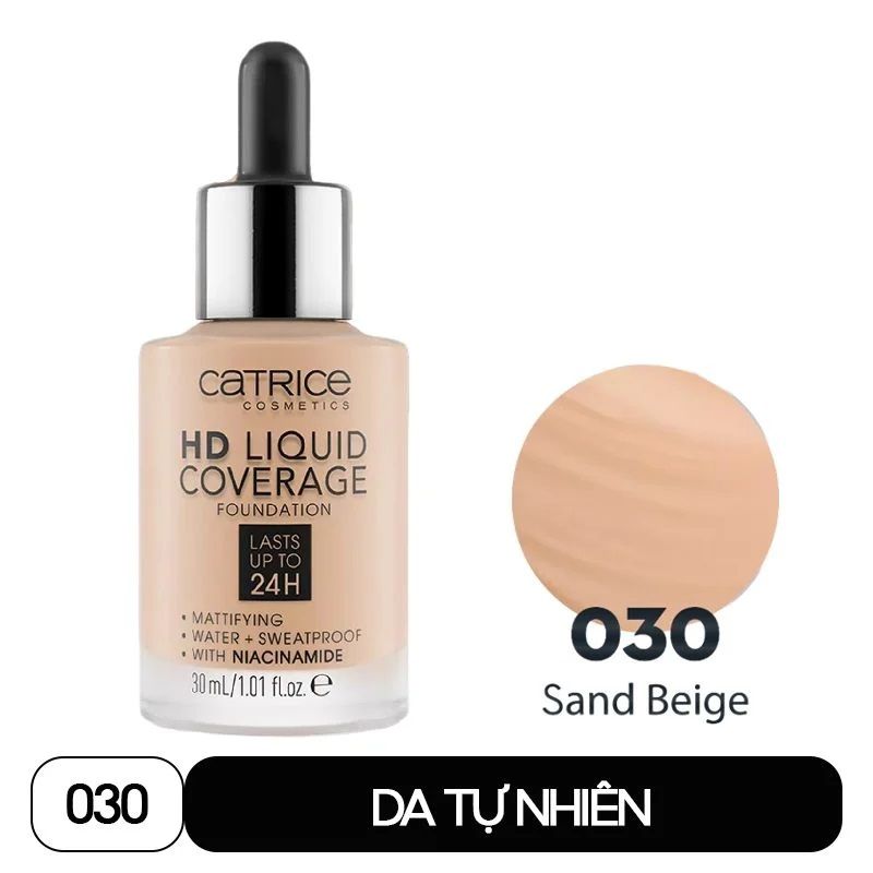 Kem nền Catrice HD Liquid Coverage Foundation
