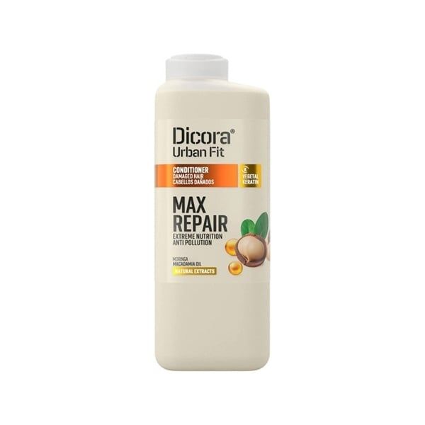Dầu xả Dicora Urban Fit max repair macadamia oil conditoner phục hồi tóc hư tổn 400ml