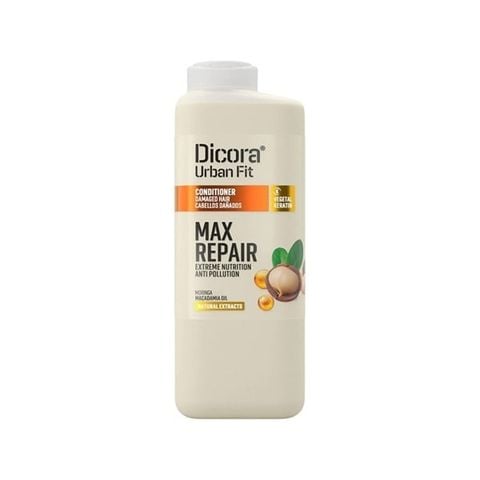 Dầu xả Dicora Urban Fit max repair macadamia oil conditoner phục hồi tóc hư tổn 400ml
