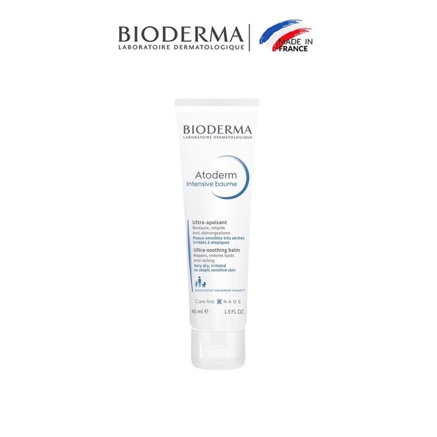 Kem dưỡng ẩm làm dịu, phục hồi cho da khô, dị ứng Bioderma Atoderm Intensive Baume