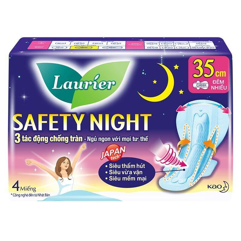 BVS Laurier, băng vệ sinh ban đêm và hàng ngày Nhật Bản