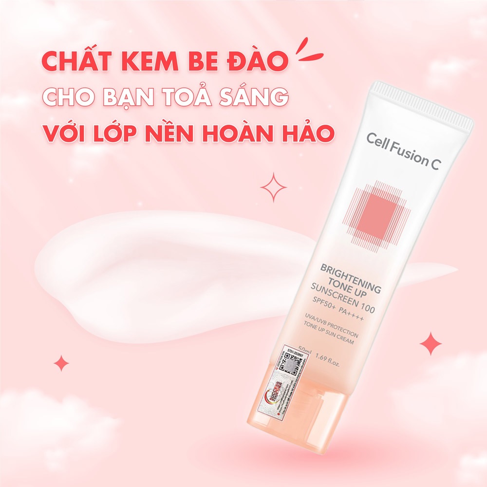 Kem Chống Nắng Nâng Tông Cell Fusion C Brightening Tone Up Sunscreen SPF50+/PA++++Kem Chống Nắng Nâng Tông Cell Fusion C Brightening Tone Up Sunscreen S – Chanh Cosmetic Box