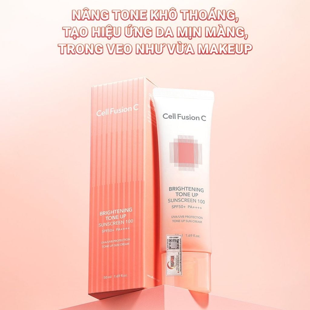 Kem Chống Nắng Nâng Tông Cell Fusion C Brightening Tone Up Sunscreen SPF50+/PA++++