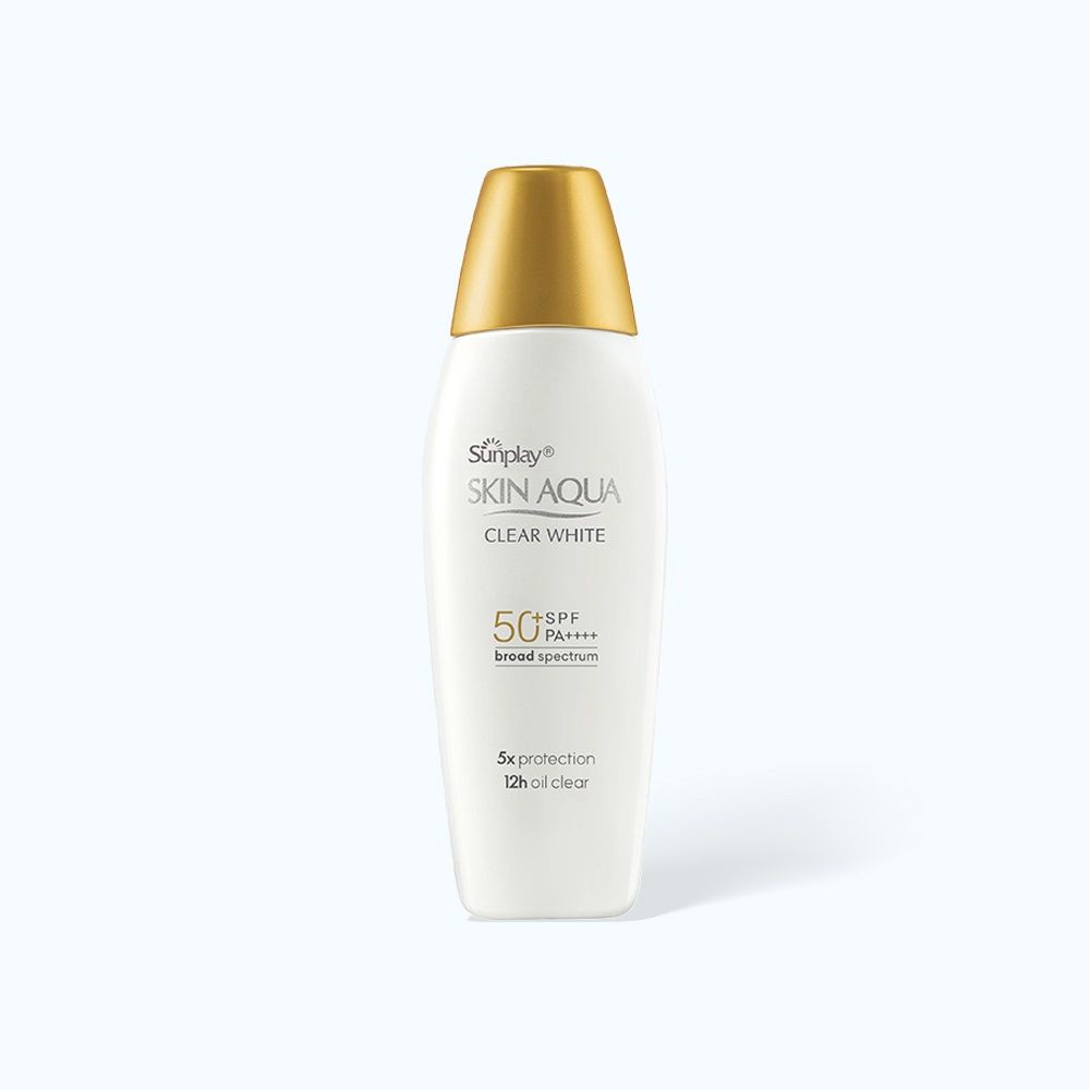 Sữa chống nắng Sunplay Skin Aqua Clear White SPF50+ PA++++ Dưỡng Da Sáng Mịn 55g