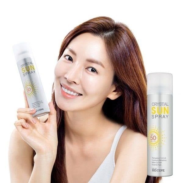 Xịt chống nắng RE:CIPE Crystal Sun Spray max 180ml