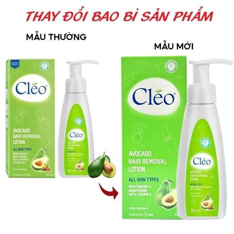 Lotion Tẩy Lông Cleo Avocado Hair Removal Lotion 90ml