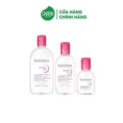 Nước tẩy trang Bioderma sensibio H2O nắp hồng cho da thường, da khô (100ml-250ml-500ml)
