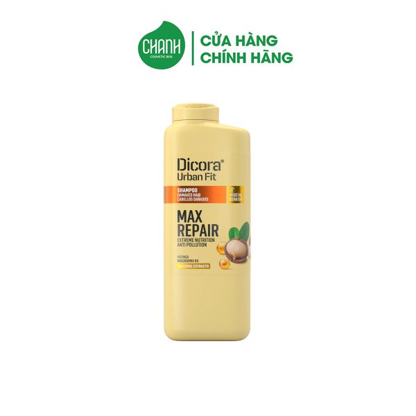 Dầu gội Dicora Urban Fit dành cho tóc hư tổn chiết xuất tinh dầu Macca 400ml