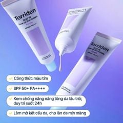 Kem Chống Nắng Torriden DIVE IN Tone Up Sun Cream SPF 50+ 60ml
