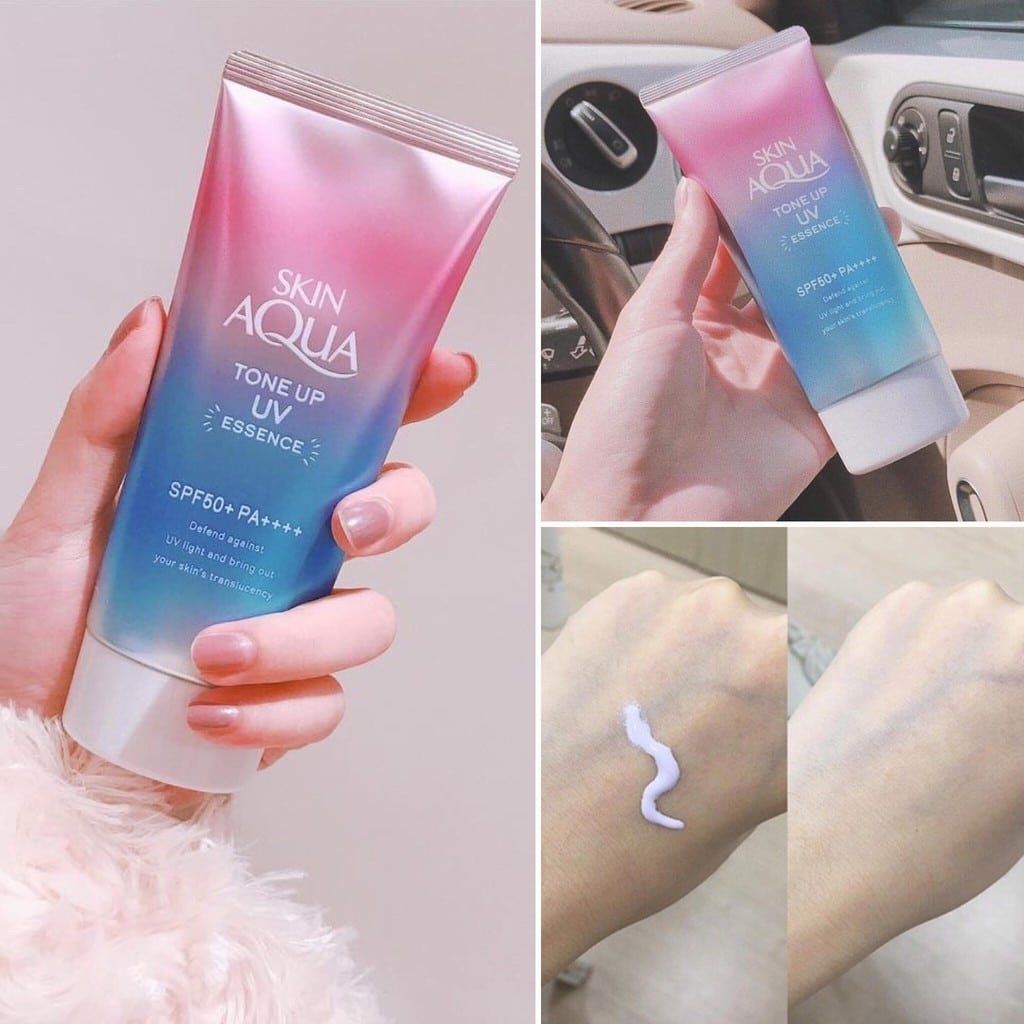 Tinh Chất Chống Nắng Sunplay Skin Aqua Tone Up UV Essence Lavender SPF50+ 50g