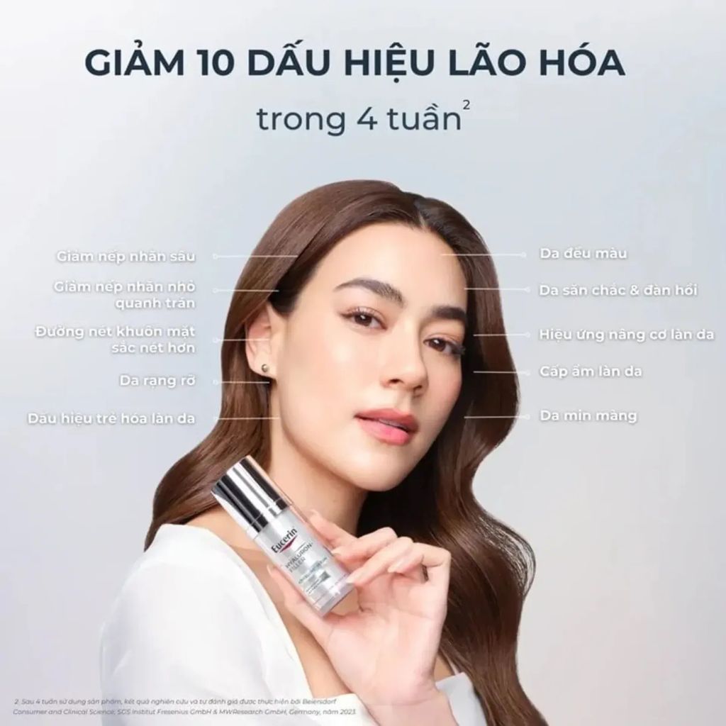 Serum Eucerin epicelline hyaluron filler 30ml 1 chống nắng hydro protect 50ml