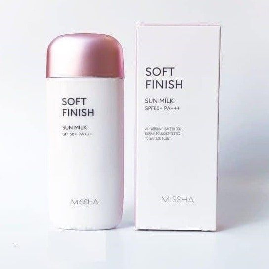 Kem chống nắng Missha soft finish sun milk 70ml