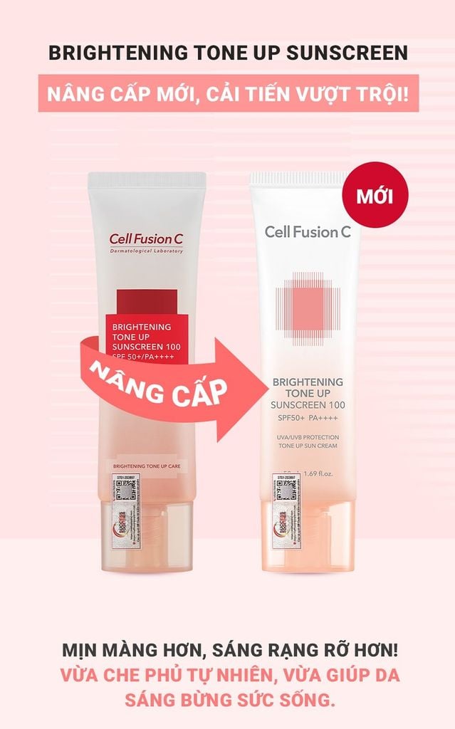 Kem Chống Nắng Nâng Tông Cell Fusion C Brightening Tone Up Sunscreen SPF50+/PA++++