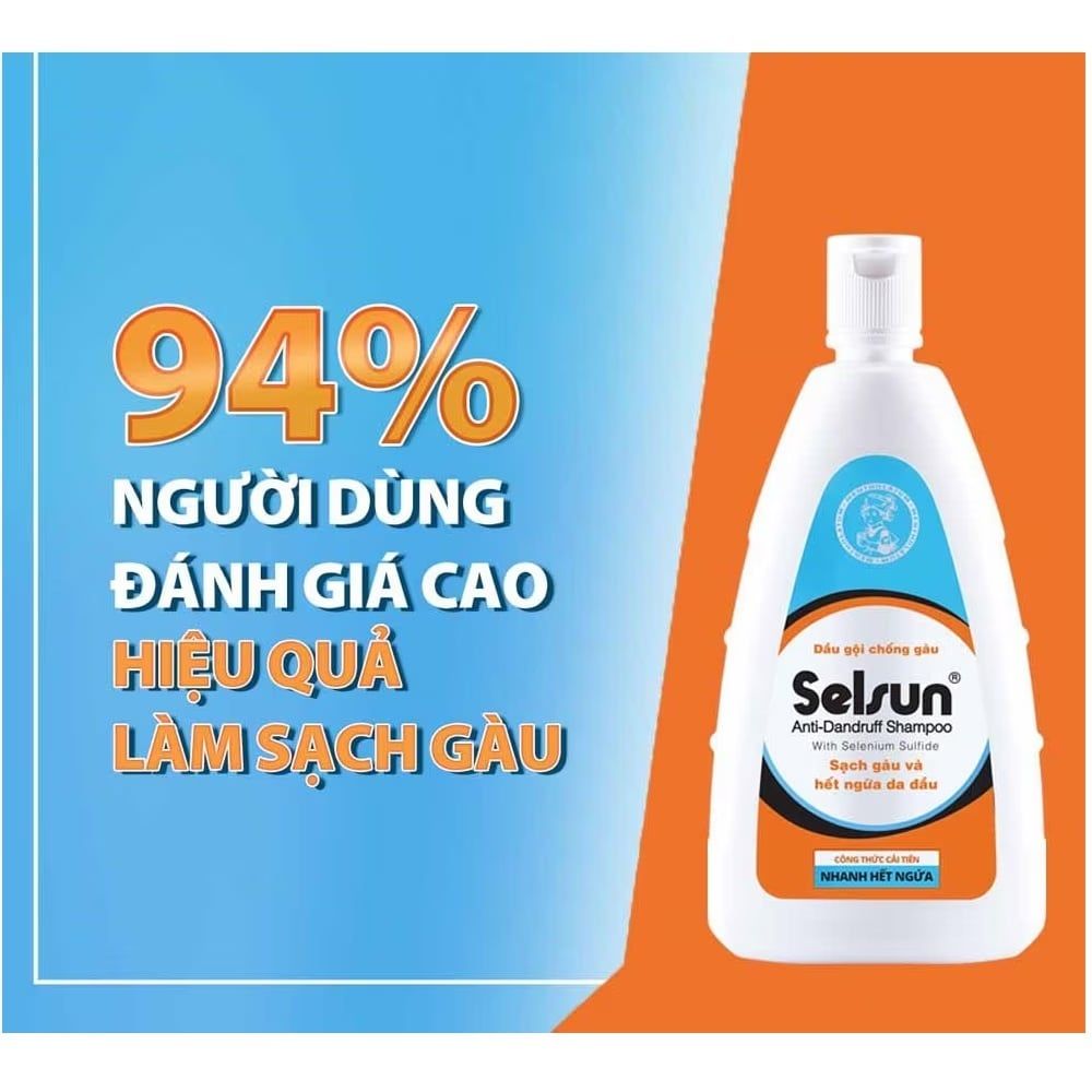 Dầu Gội Giảm Gàu, Làm Sạch Gàu Selsun Anti-Dandruff Shampoo 100ml
