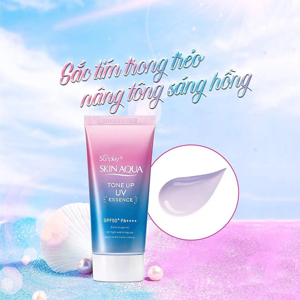 Tinh Chất Chống Nắng Sunplay Skin Aqua Tone Up UV Essence Lavender SPF50+ 50g