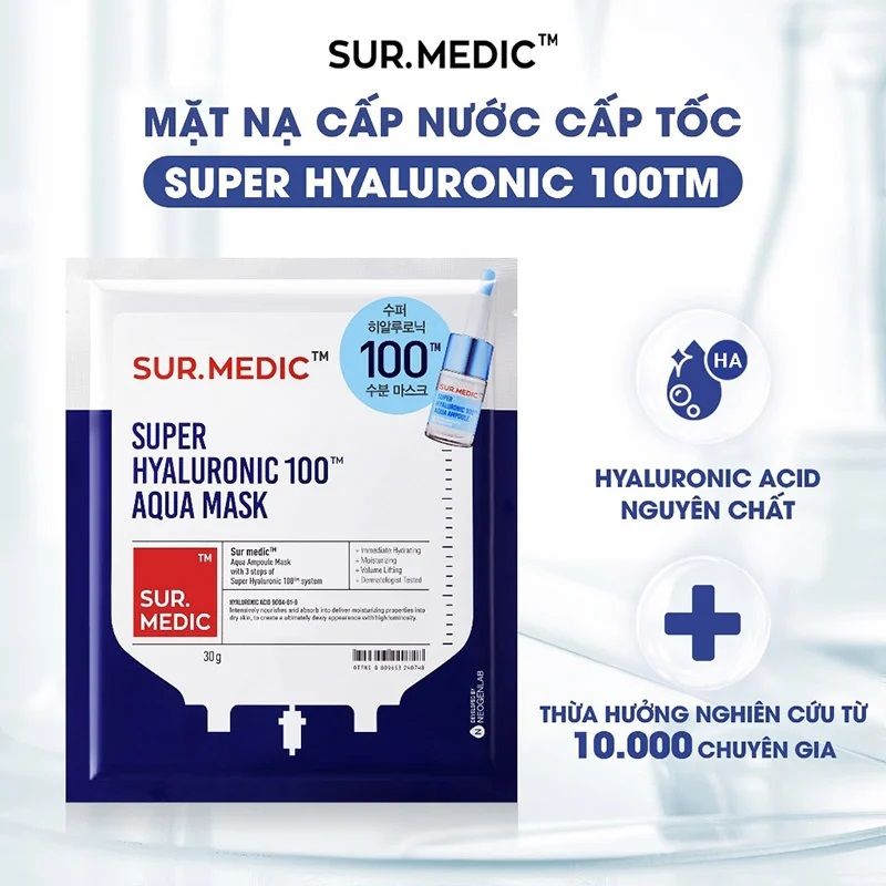 Mặt Nạ giấy Sur.medic Super Hyaluronic Aqua