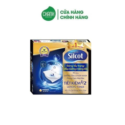 Bông tẩy Trang Silcot đắp lotion mask 40 miếng đôi