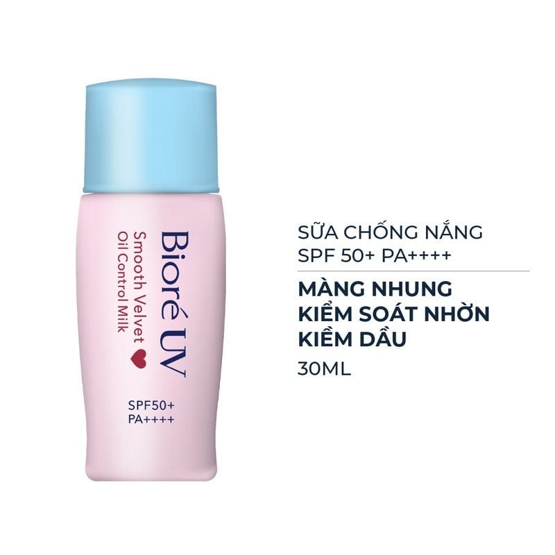 Sữa Chống Nắng Bioré Smooth Velvet Milk SPF 50+ PA++++