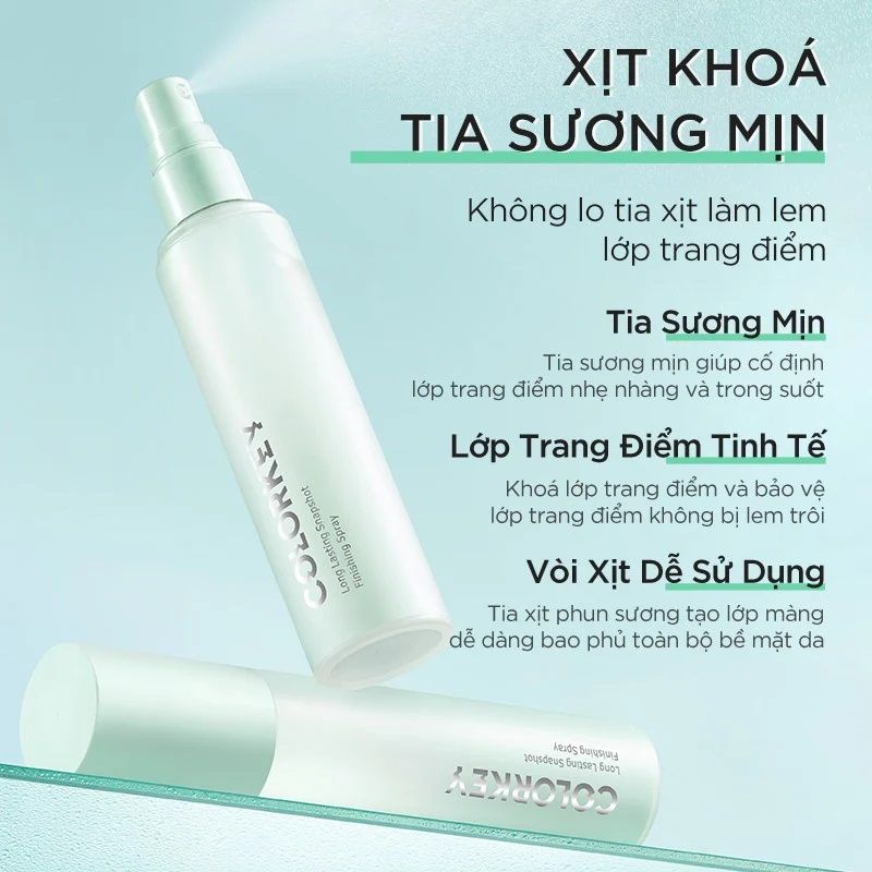 Xịt Khoá Makeup Lâu trôi Colorkey Long Lasting Spray 100ml