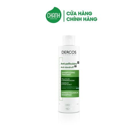 Dầu Gội Vichy Giảm Gàu Cho Da Đầu Dầu Dercos Shampoo Dandruff & Itchy Scalp 200ml
