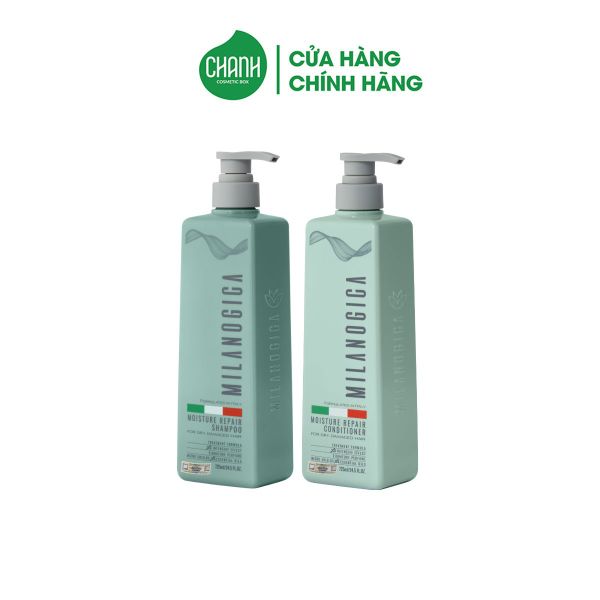Cặp Gội Xả Milanogica Moisture Repair Phục Hồi Hư Tổn 2x725ml