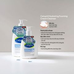 Sữa Rửa Mặt Cetaphil Hydrating Foaming Cream Cleanser Tạo Bọt Cho Da Nhạy Cảm