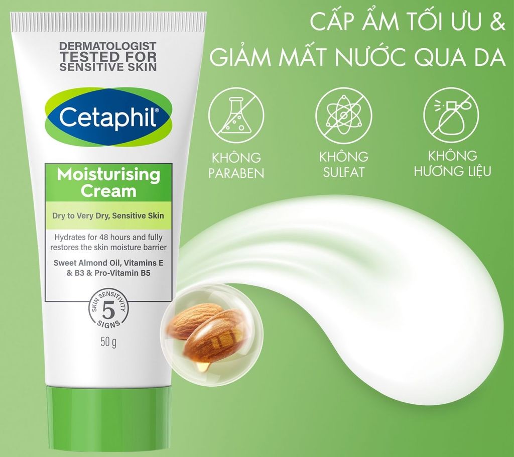 Kem dưỡng ẩm Cetaphil Moisturizing Cream 50ml