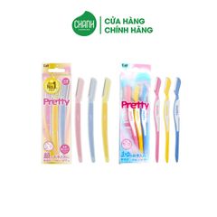 Set 3 Dao Cạo Lông Mày & Mặt Kai Pretty Kháng Khuẩn Nhật Bản