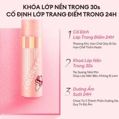 XịtXịt Khóa Trang Điểm Colorkey Airy Soft Matte Makeup Setting Spray Ice Cream