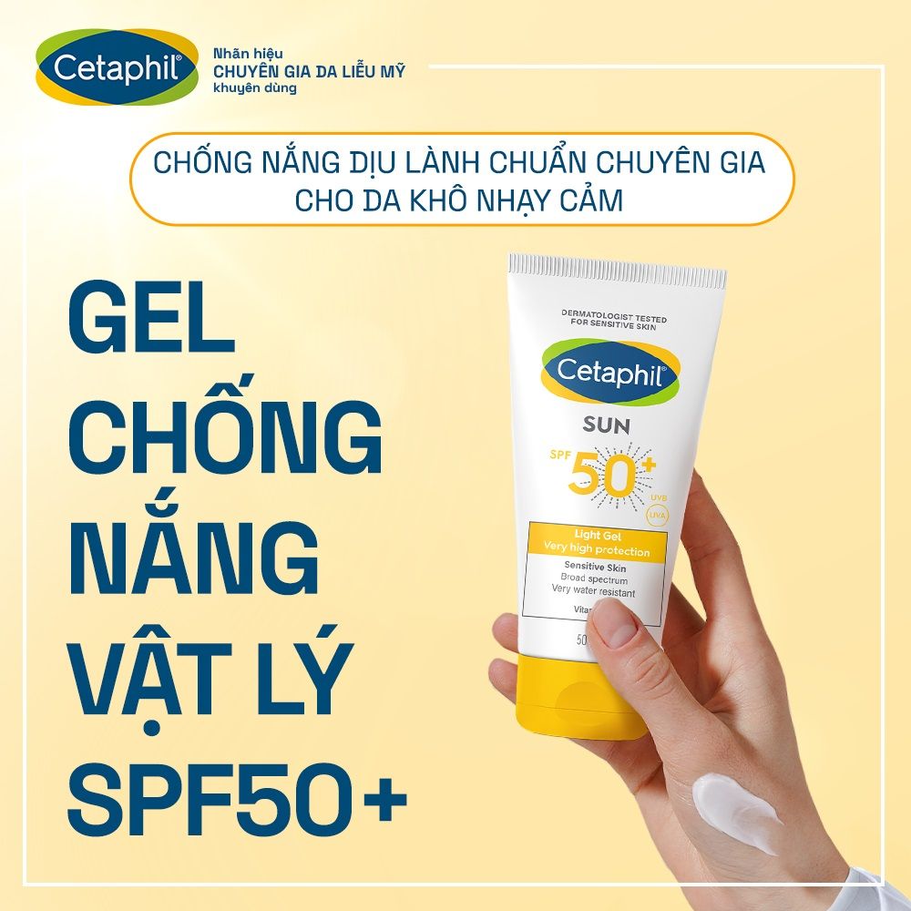 Kem chống nắng Cetaphil Light Gel SPF50+ 50ml