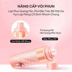 XịtXịt Khóa Trang Điểm Colorkey Airy Soft Matte Makeup Setting Spray Ice Cream