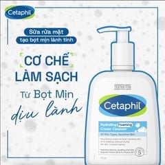 Sữa Rửa Mặt Cetaphil Hydrating Foaming Cream Cleanser Tạo Bọt Cho Da Nhạy Cảm