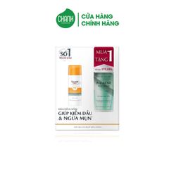 Eucerin Combo Kem chống nắng Oil Control Gel-Cream Sun Dry Touch SPF50 50ml + Gel rửa mặt Acne-Oil Control Pro Acne 75ml