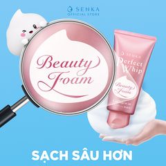 Sữa Rửa Mặt Senka Perfect Whip Collagen 120g