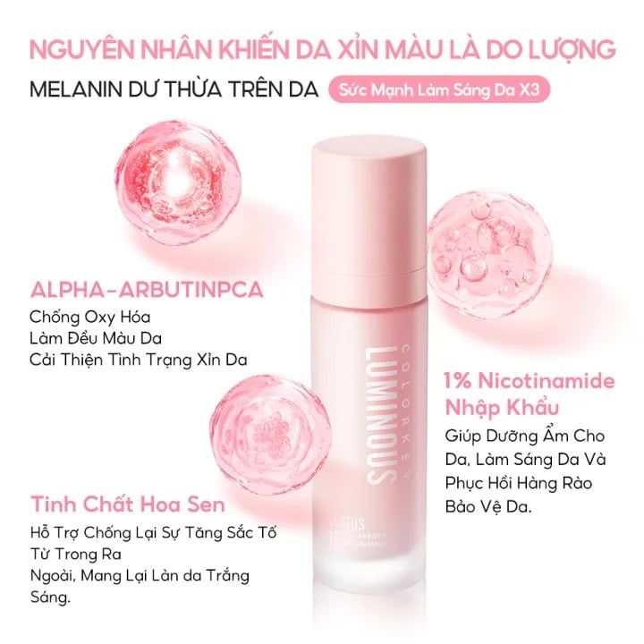 Gel dưỡng ẩm làm sáng da Colorkey luminous Lotus 50ml