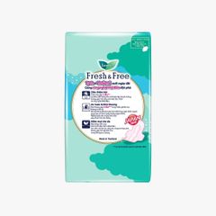 Băng Vệ Sinh Laurier Nhật Bản Fresh & Free Siêu thấm Chống Tràn Siêu Mỏng Cánh-20 miếng-BVS