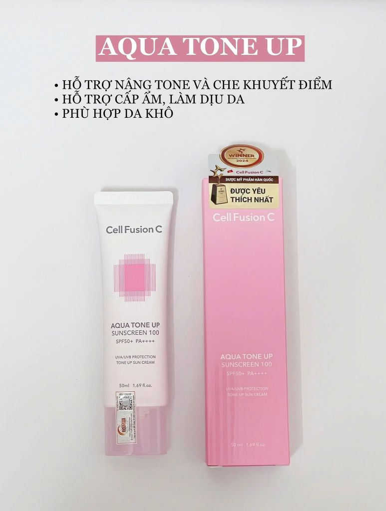 Kem Chống Nắng Cell Fusion C Aqua Tone Up 50mL