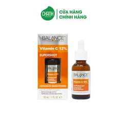 Serum dưỡng sáng da, mờ thâm Balance Active Formula 12% Vitamin C Supershot 30ML